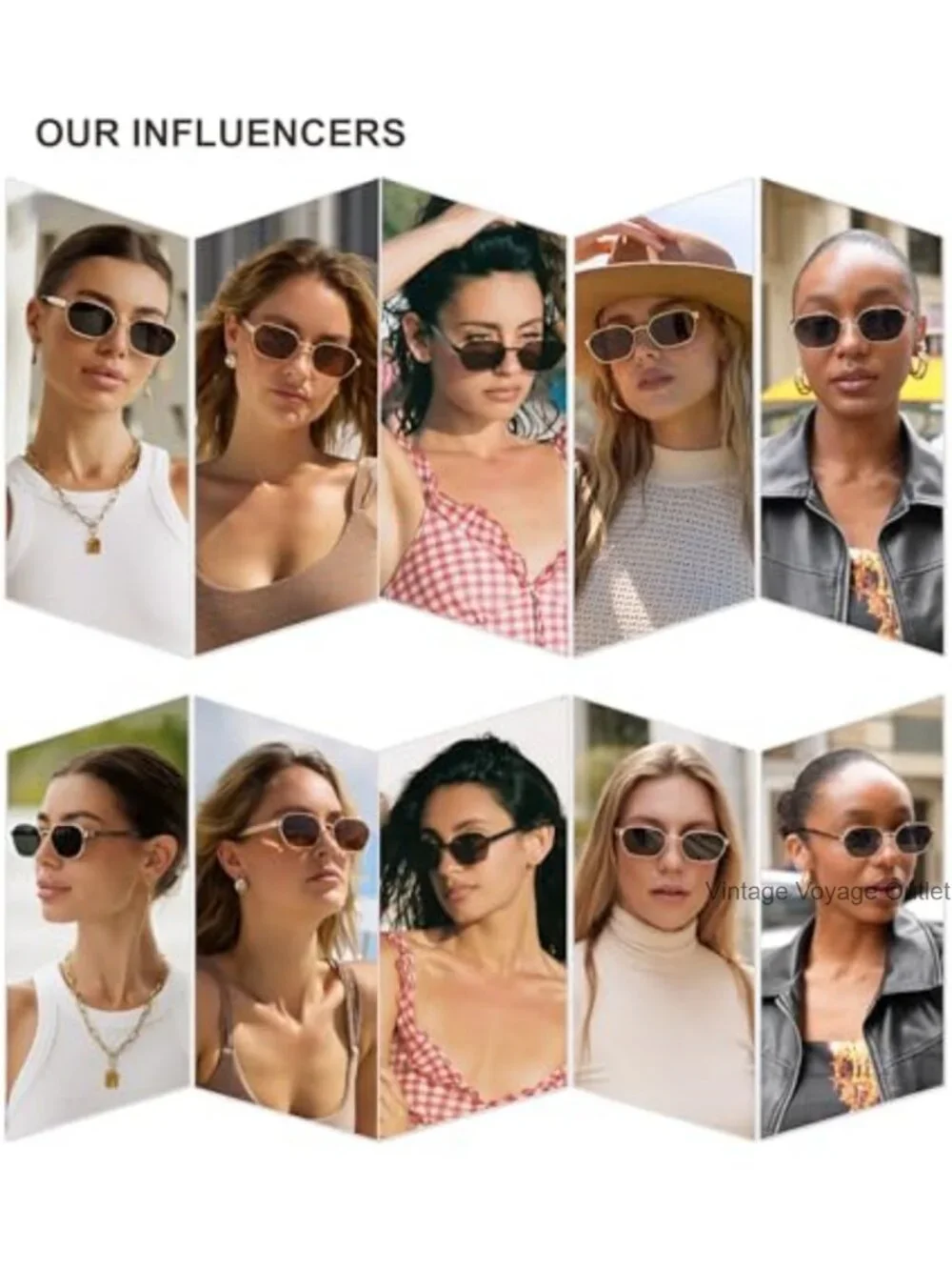 Polarized Hexagon Metal Frame Sunglasses UV400 Protection Unisex